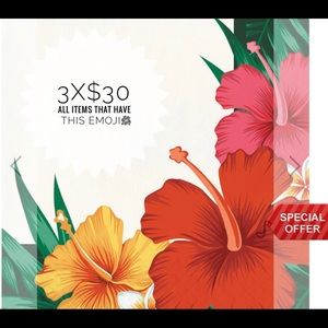 3x$30.00 special offer.